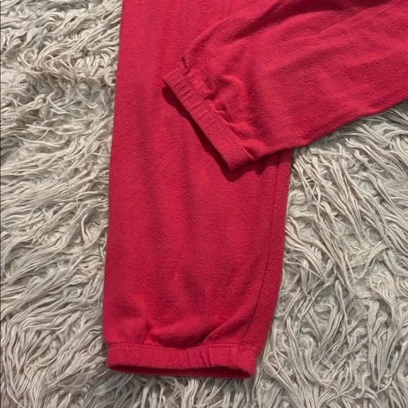 Z Supply Ellie Color Block Brushed Cotton Loungewear Pants and Shirt Set